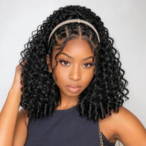 Burmese curly ponytail style reference CR-027
