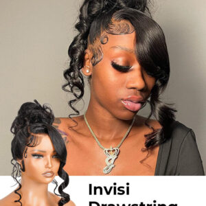 360 drawstring wig style reference CR-007