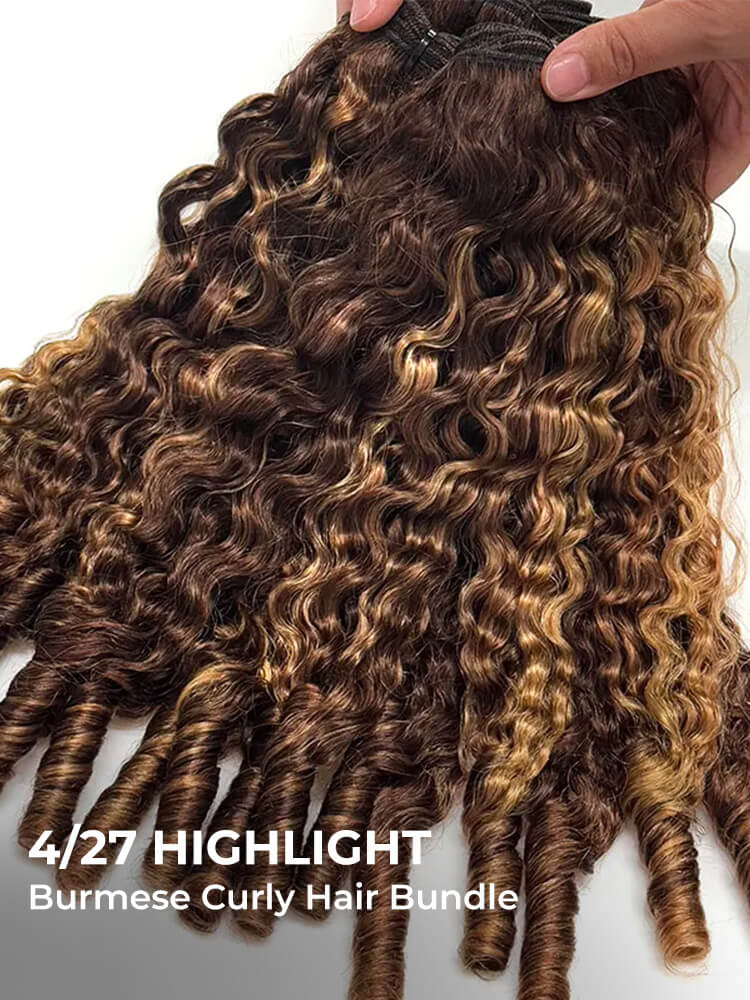 Highlighted curly bundles - CR-024