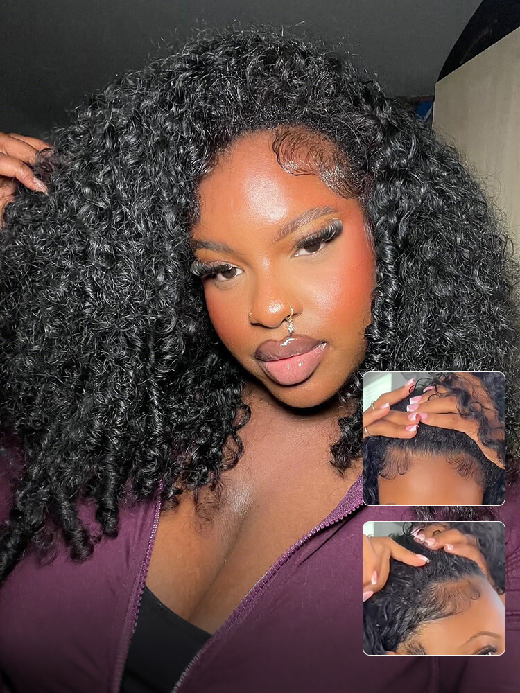 Burmese curly half wig - CR-018