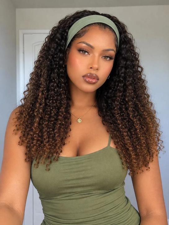 Curly headband / half wig - CR-020