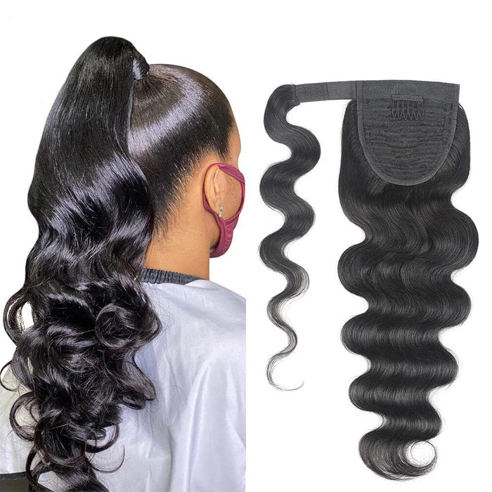 Wrap-around curly ponytail - CR-028