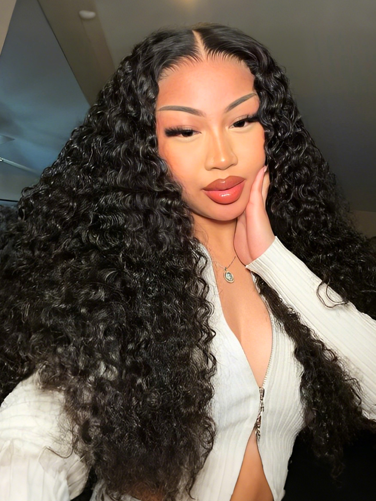 Deep wave lace-front wig - CR-005